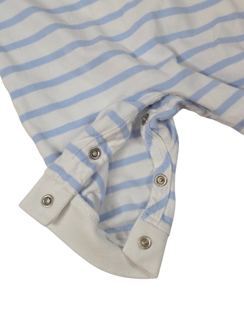 Ralph Lauren Baby Boy Striped Polo Romper Jumpsuit Blue White 3M Cotton Preppy - Picture 4 of 8